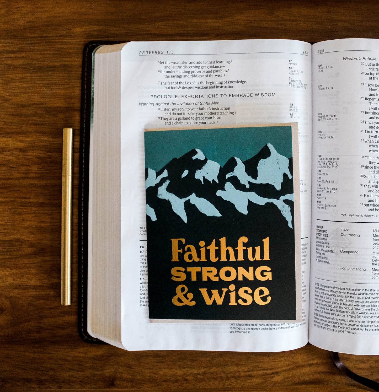 Faithful Strong & Wise Card
