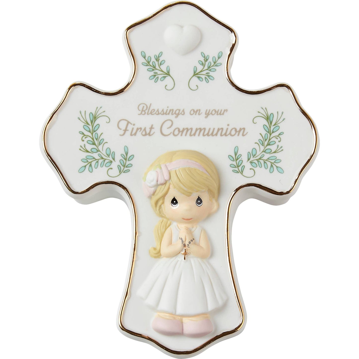 Precious Moments Cross Girl Communion Rosary Box