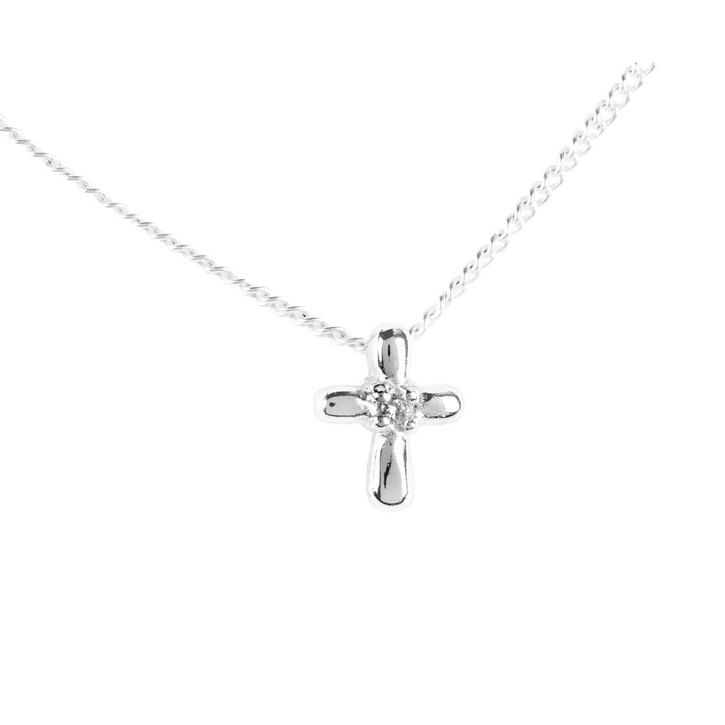Necklace 1st Communion Petal Cross