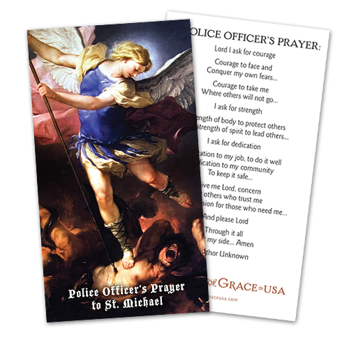 Police Officer's Prayer Holy Card