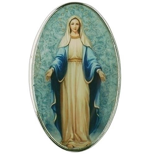 2"H OUR LADY OF GRACE VISOR