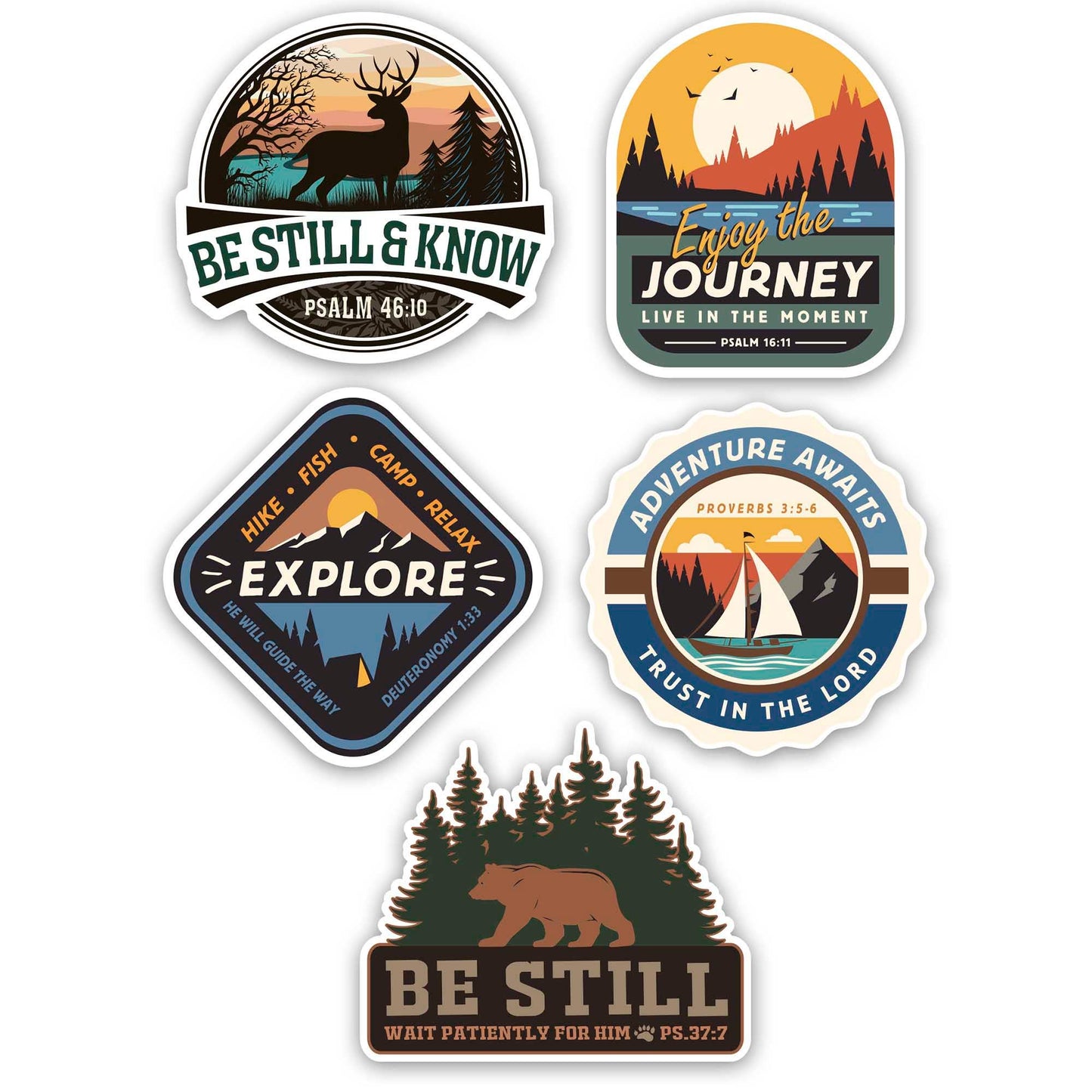 Sticker Explore Nature Scenes Collection