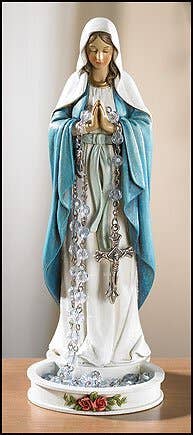 Madonna Rosary Holder 8"