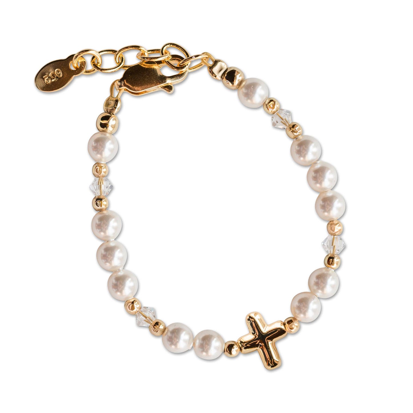 14K Gold-Plated Cross Bracelet