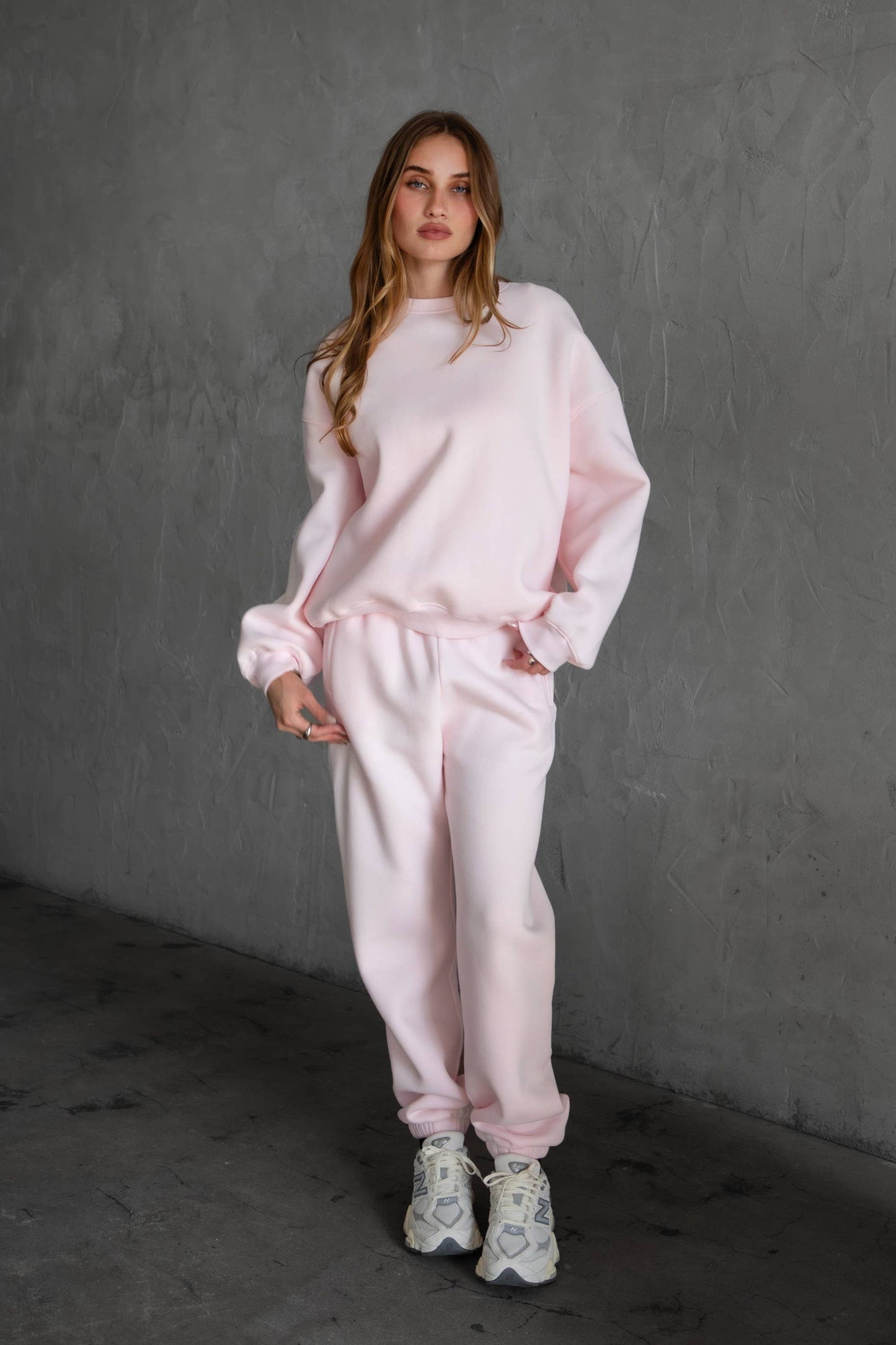 DOVE  Plush Fleece Lounge High Waist Sweatpants With Pockets
