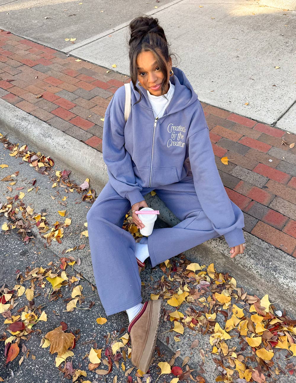 Created by the Creator Plum Full-Zip Hoodie