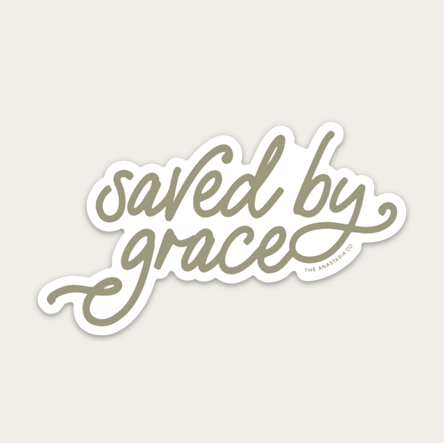 Saved By Grace Sticker