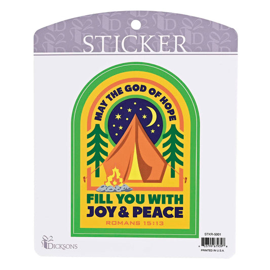 Tent May The God Of Hope Fill Sticker