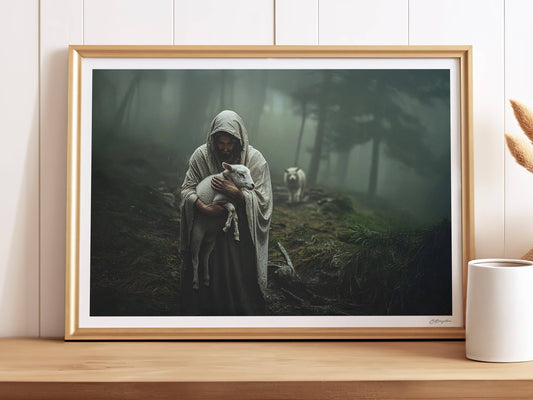 Protected by Him | Signed Handmade Art Print