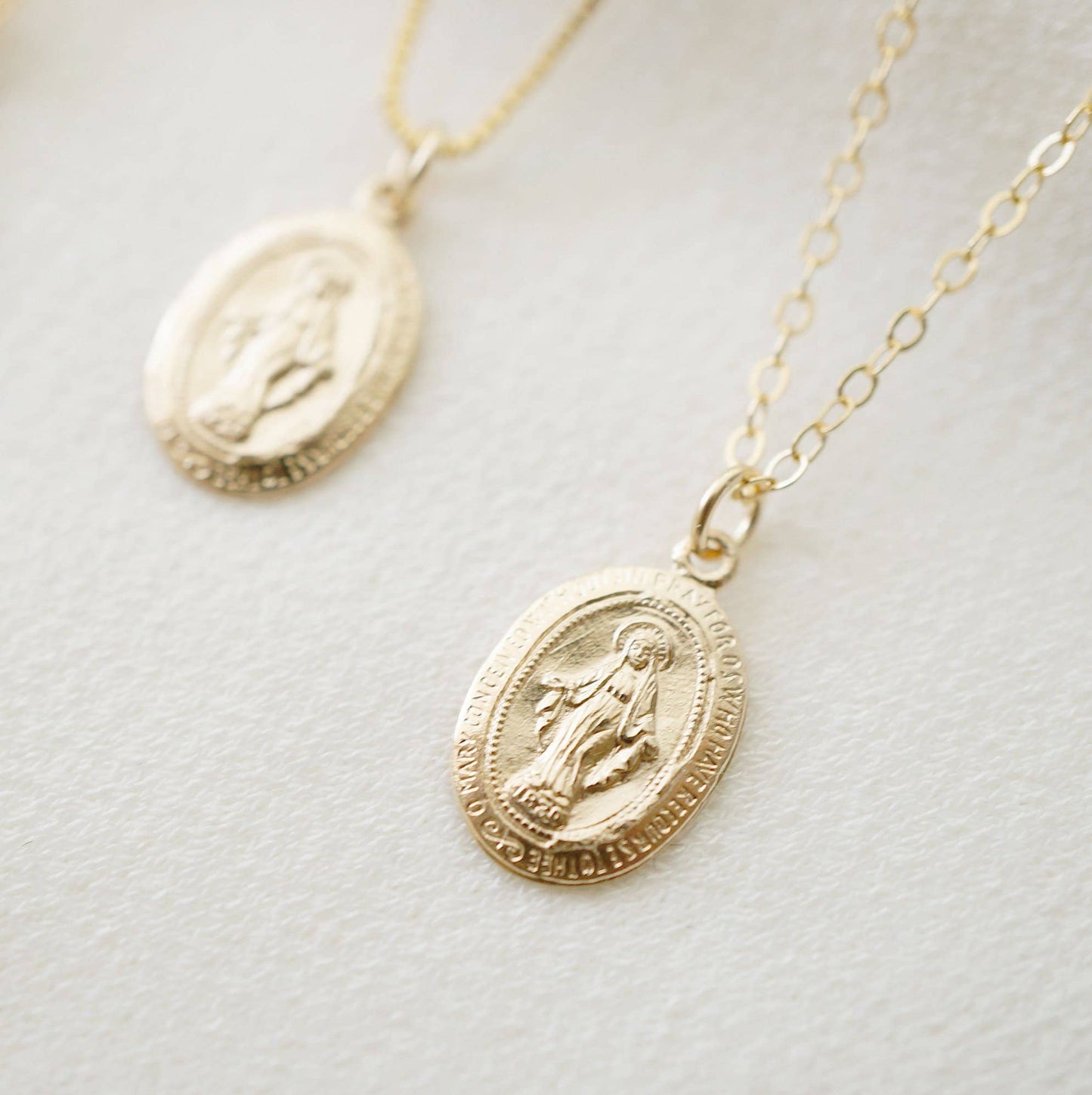 Blessed Mother Mary 14K Gold fill Necklace