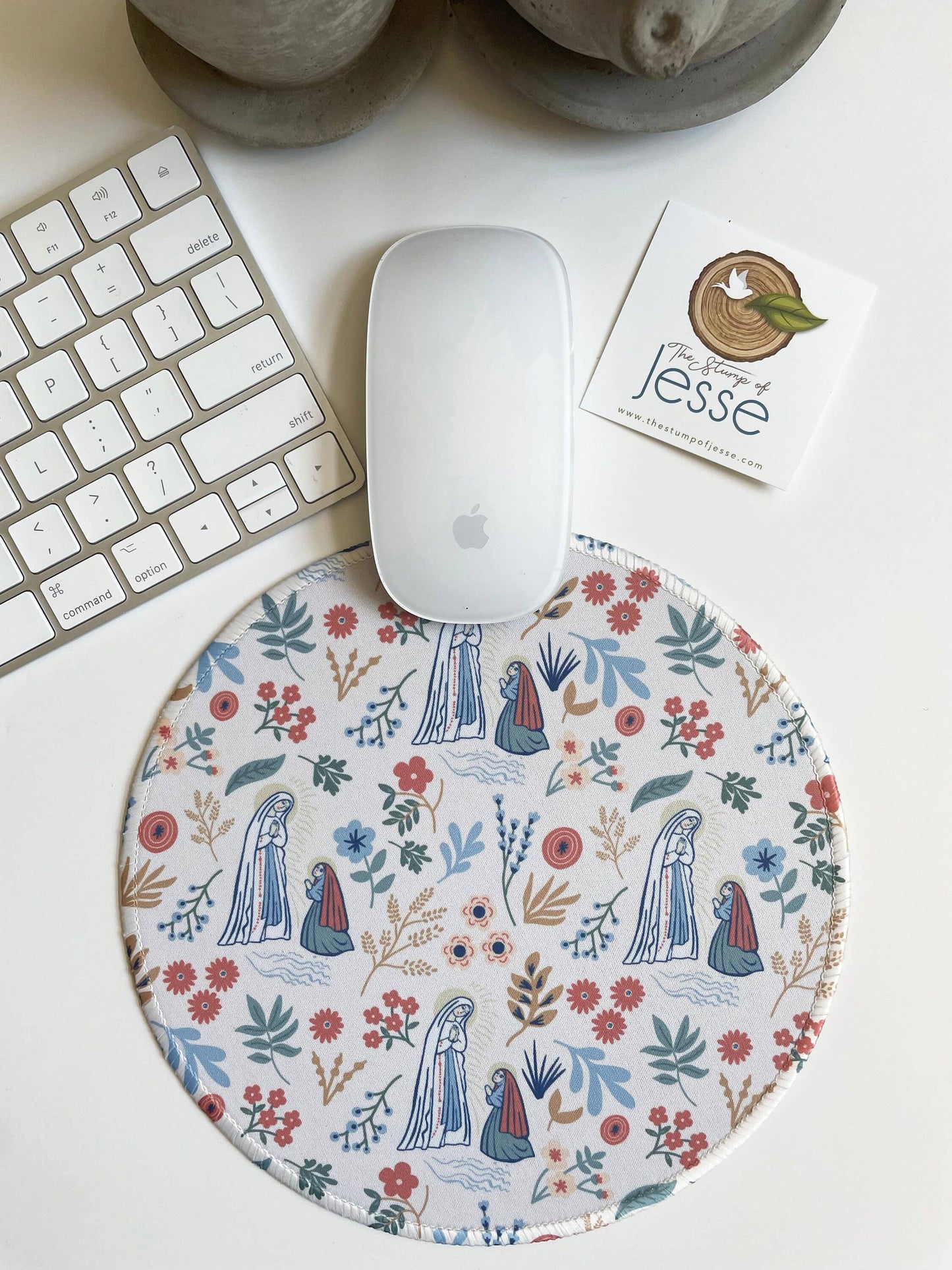 Our Lady of Lourdes Mouse Pad