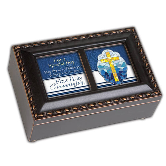 First Communion Boy Music Box