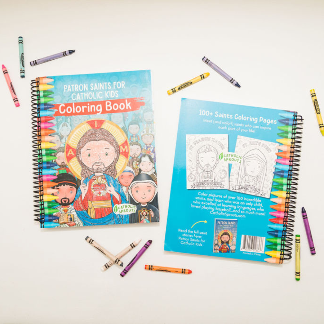 Patron Saints for Catholic Kids Coloring Book