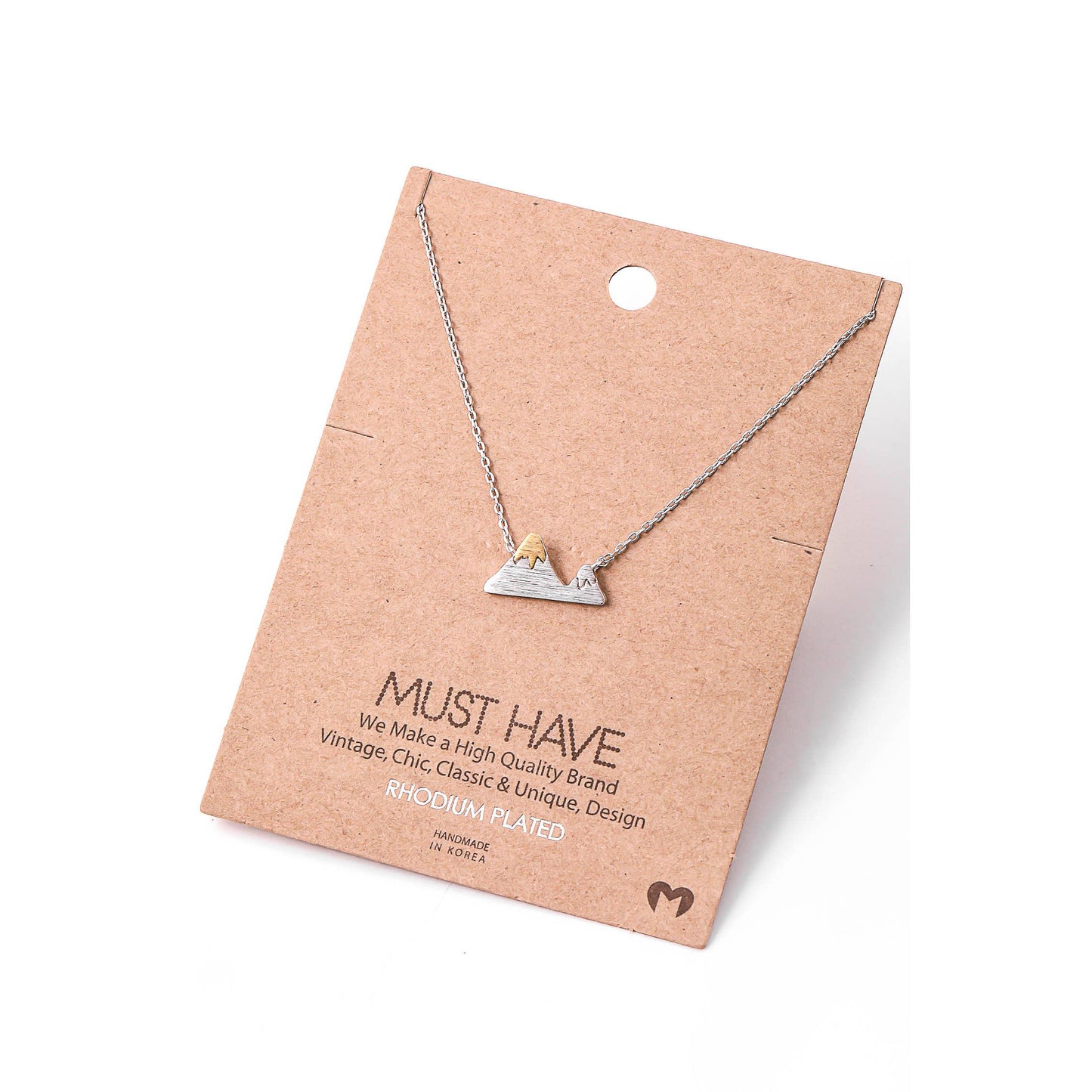 Delicate Mountain Pendant Necklace