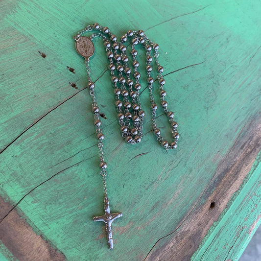 St. Benedict Rosary Stainless Steel