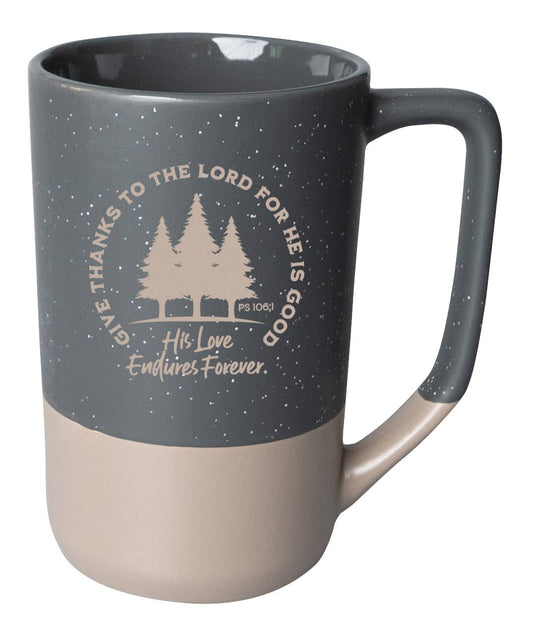 Give Thanks To The Lord - Designer Mugs-Pebble