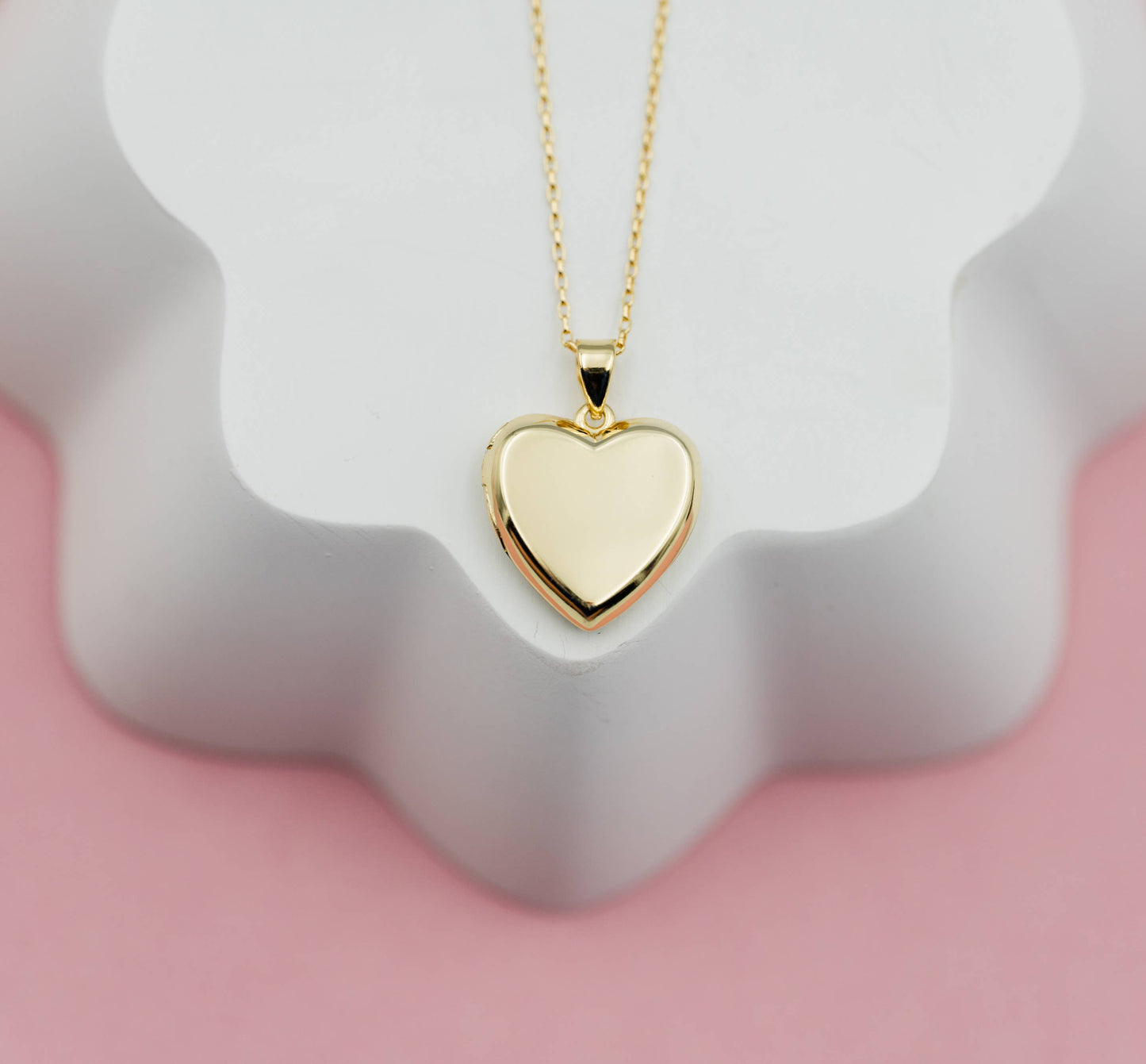 14K Gold-Plated Heart Locket