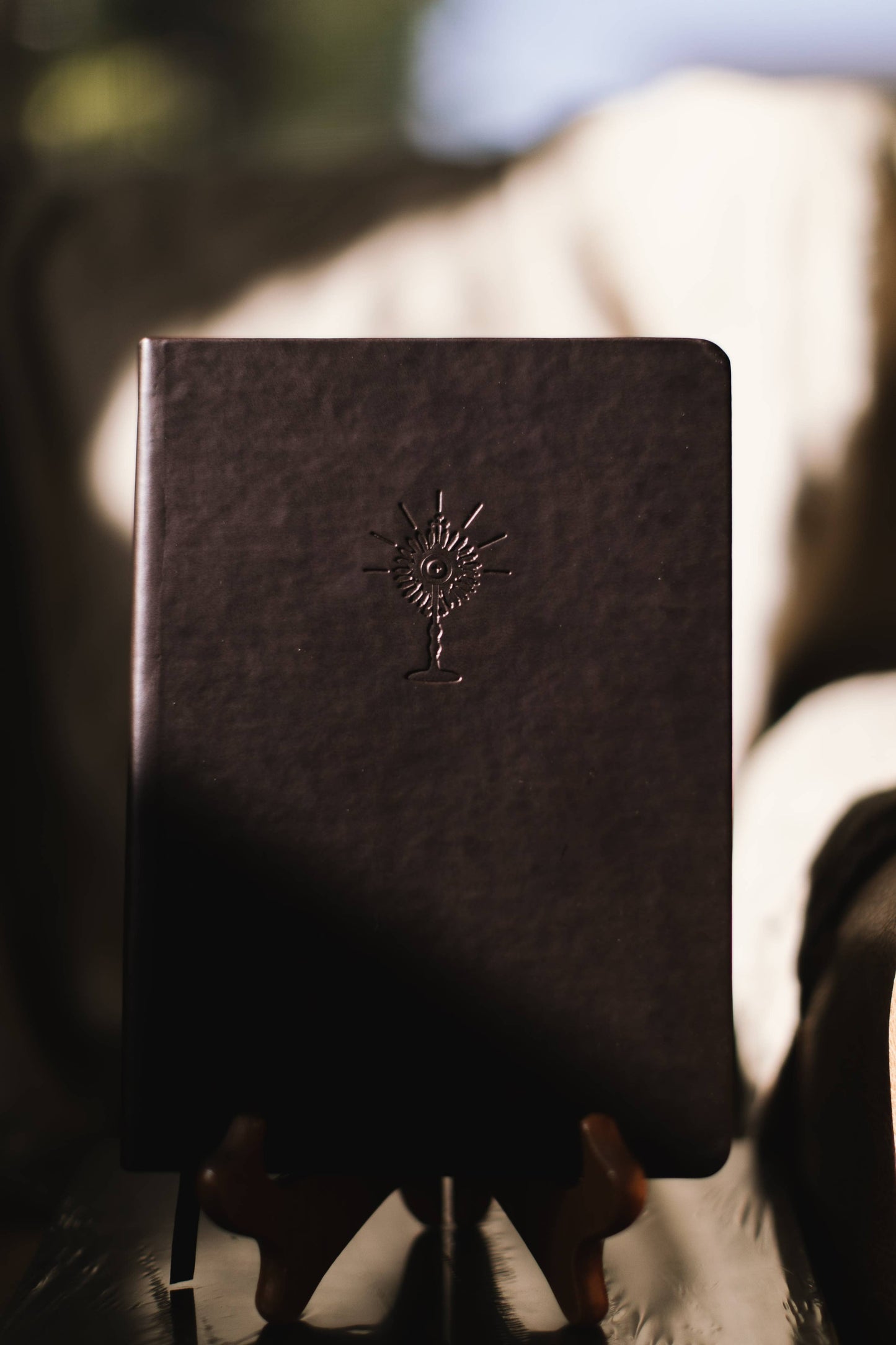 Eucharist Notebook - Dark Brown Embossing