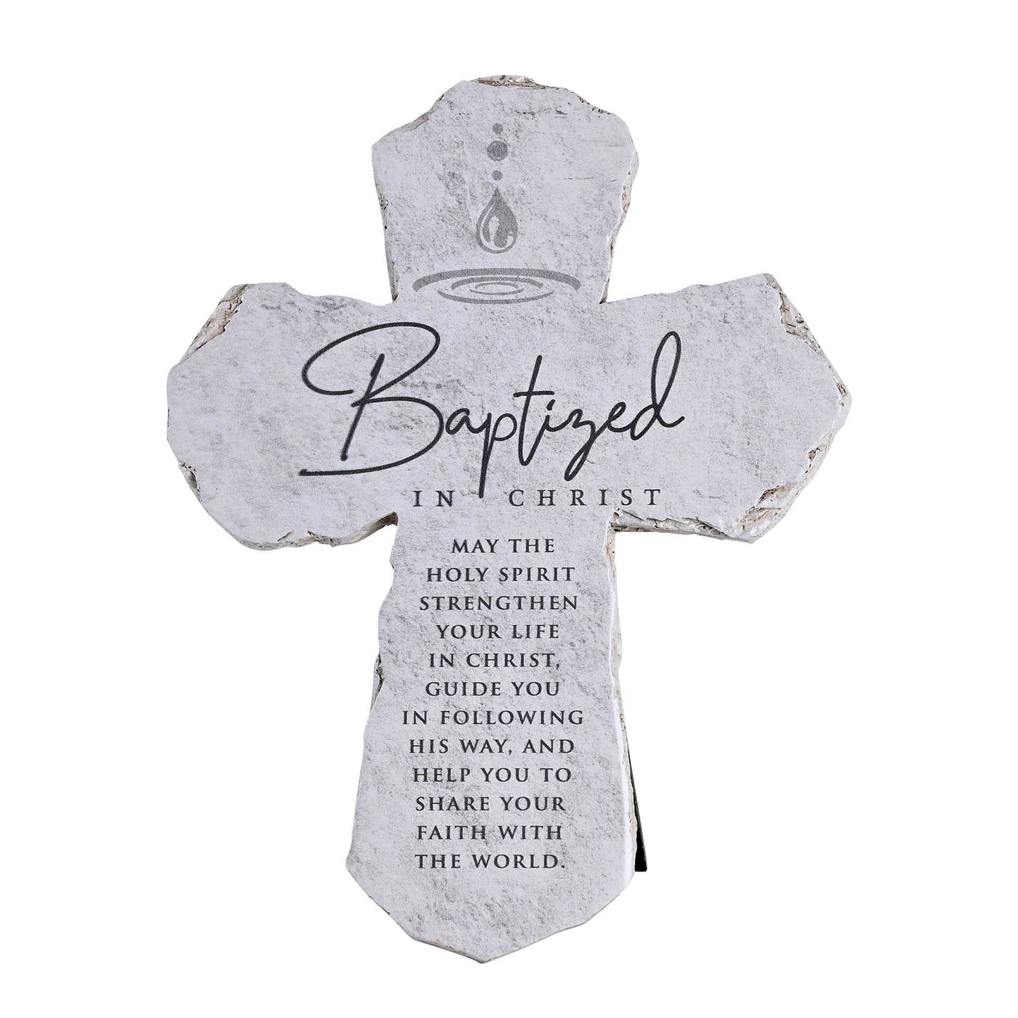 Tabletop Cross Baptized In Christ 7H