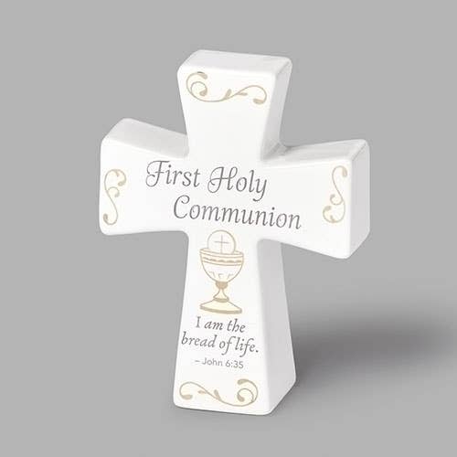 First Communion Ceramic  Cross