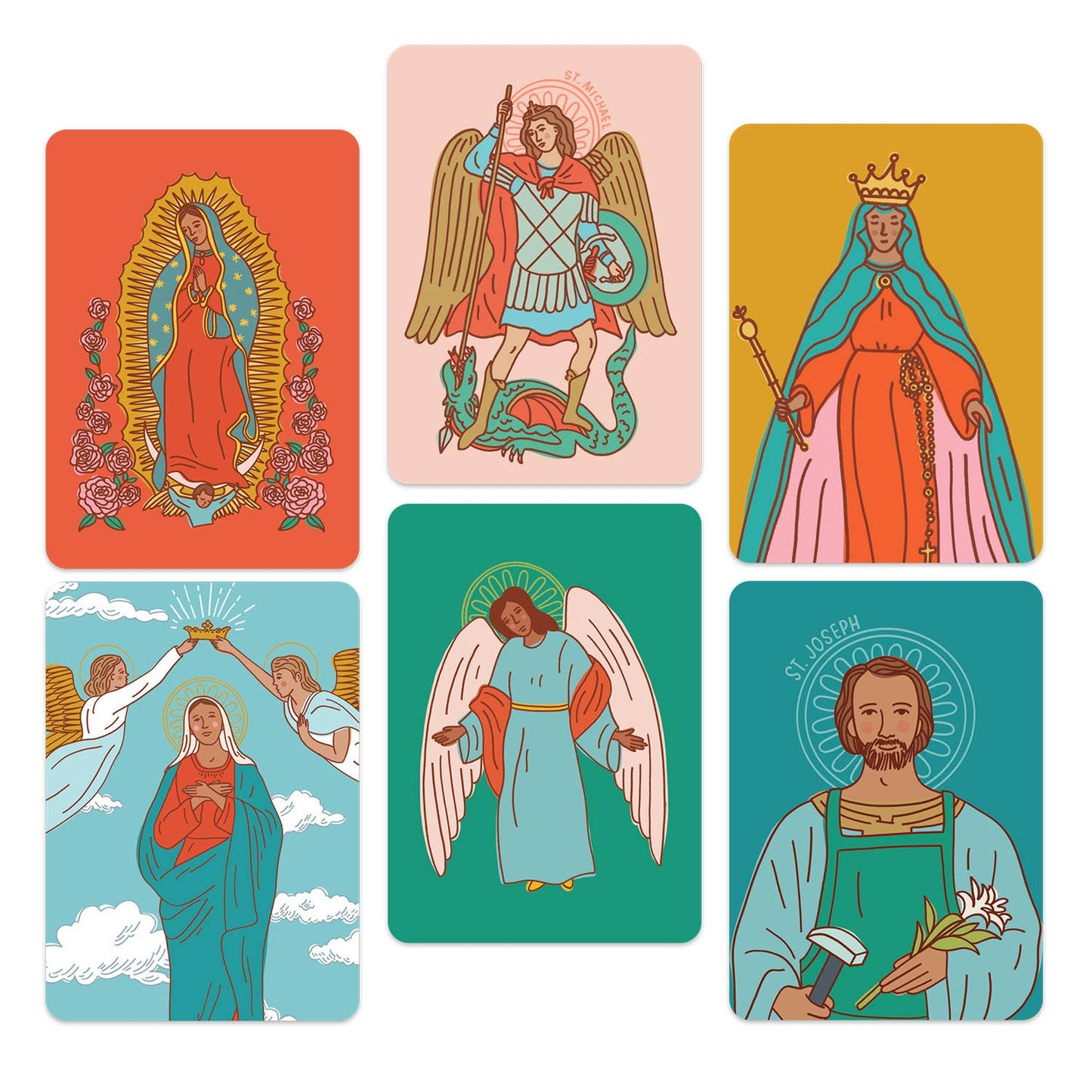 Holy Cards - Catholic Prayers (28 cards)