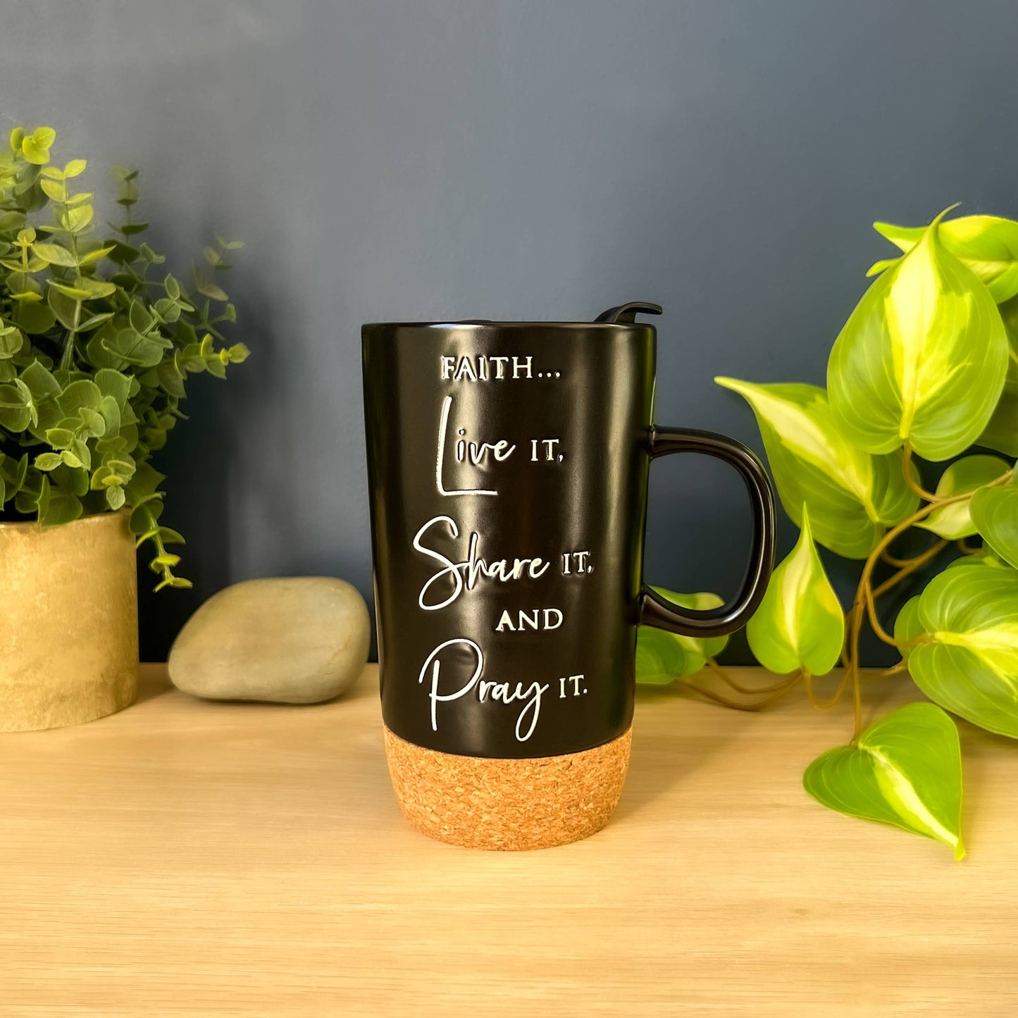 Ceramic Cork Bottom Travel Mugs