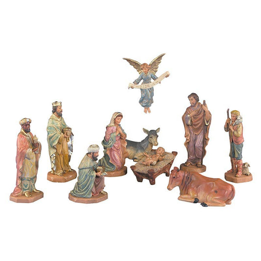 Ten-Piece Nativity Set, No Cre