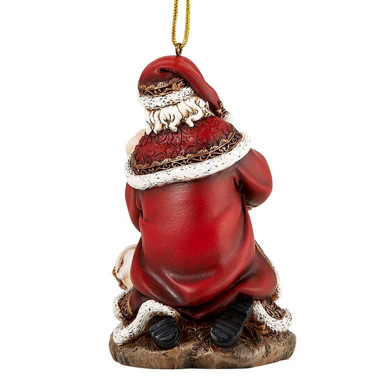 Adoring Santa Ornament