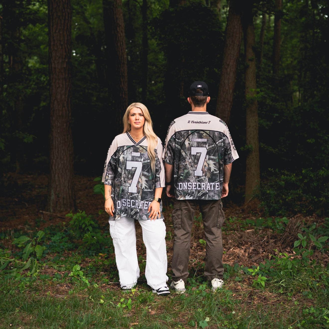 CONSECRATED Jersey - Cream/Woodland Camo (Oversized Fit)