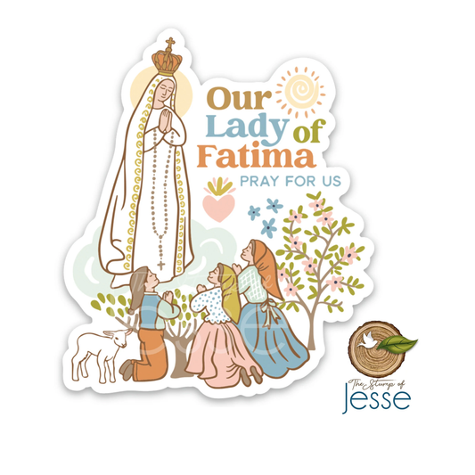 Our Lady of Fatima Sticker I Catholic Gift