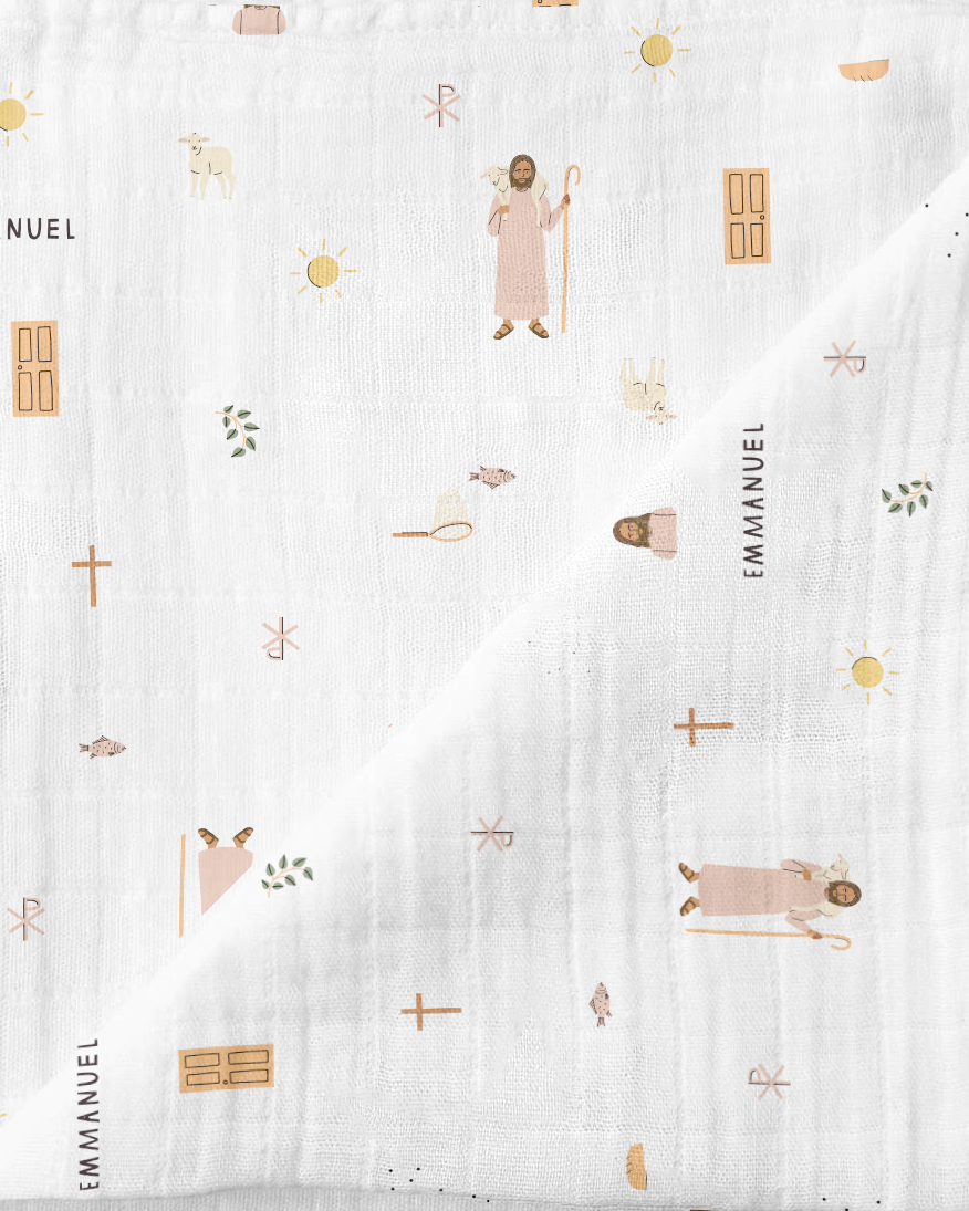 Muslin Swaddle Saint Francis