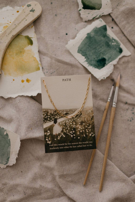 Path | Christian Necklace | Minimal Jewelry | Christian Gift