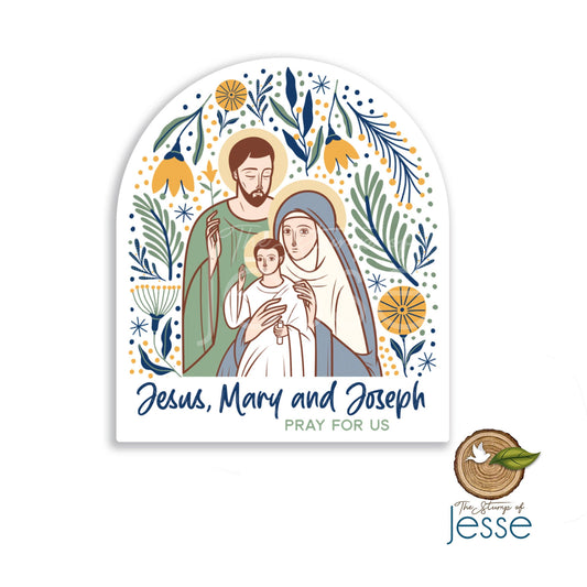 The Holy Family Waterproof Vinyl Catholic Sticker