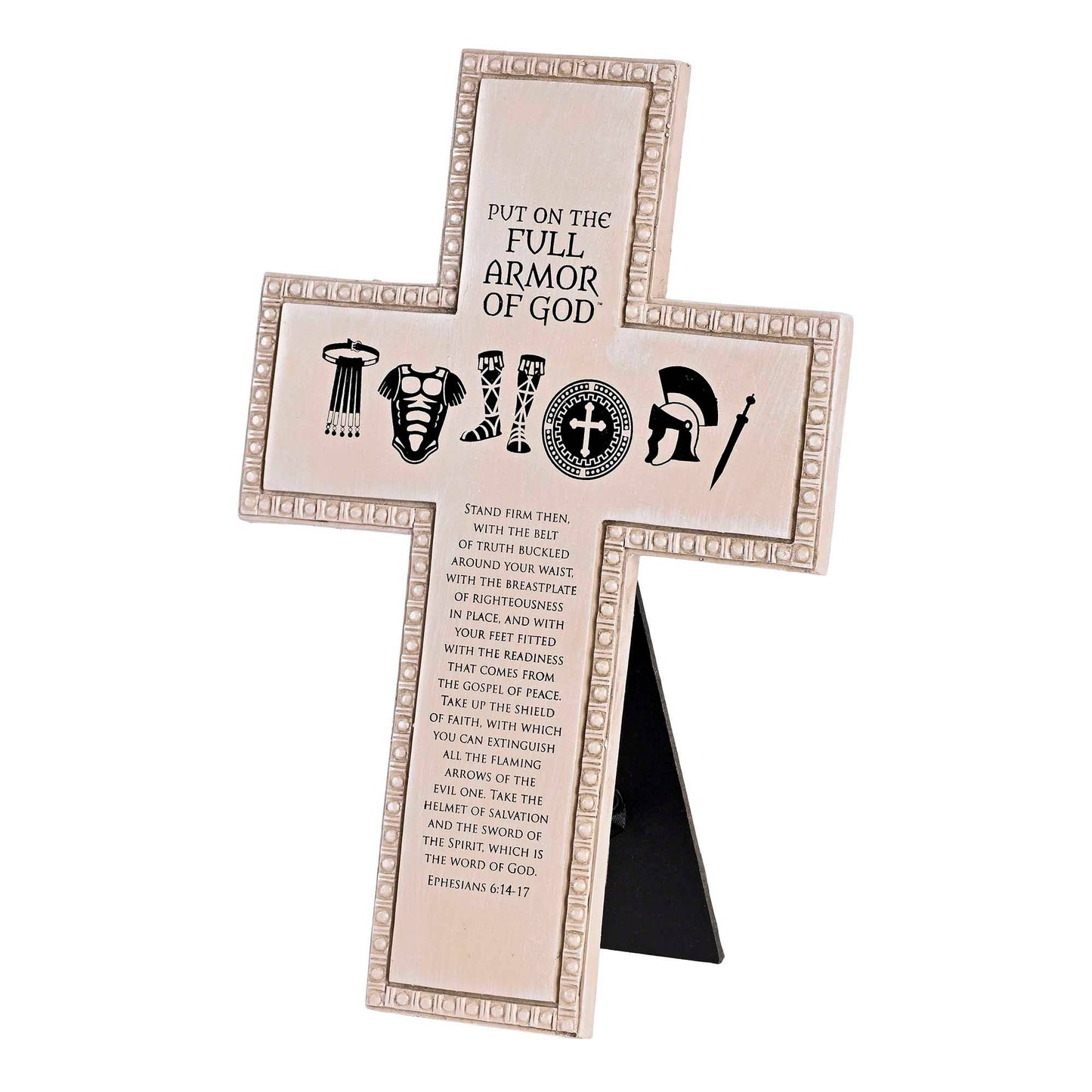 Tabletop Cross Full Armor Of God 10H