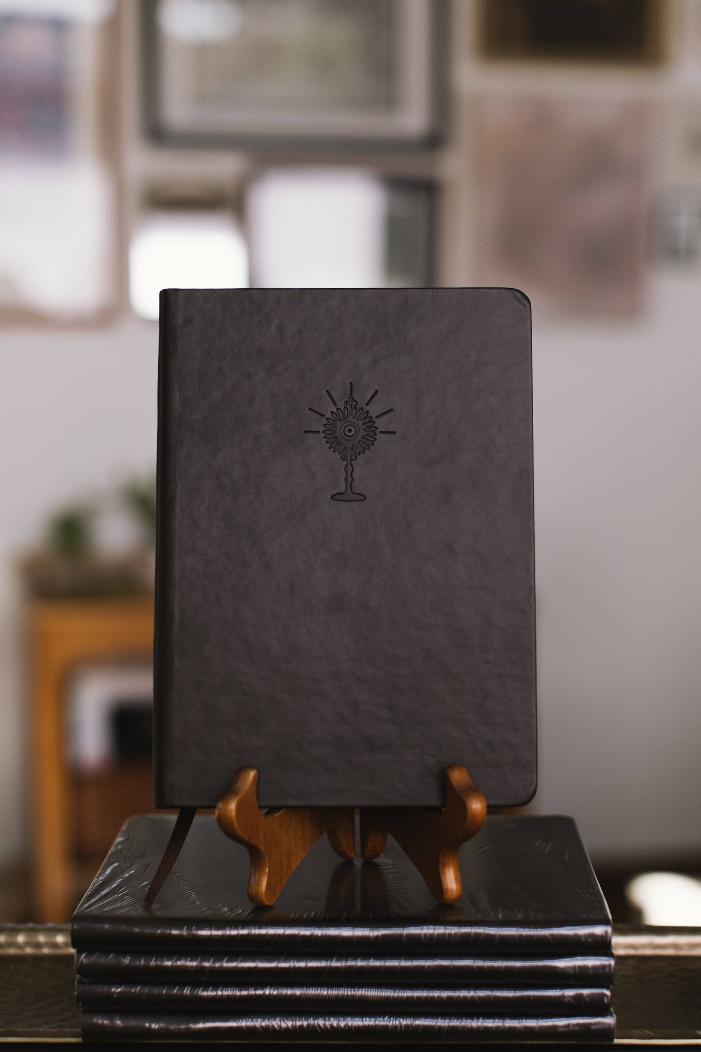 Eucharist Notebook - Dark Brown Embossing