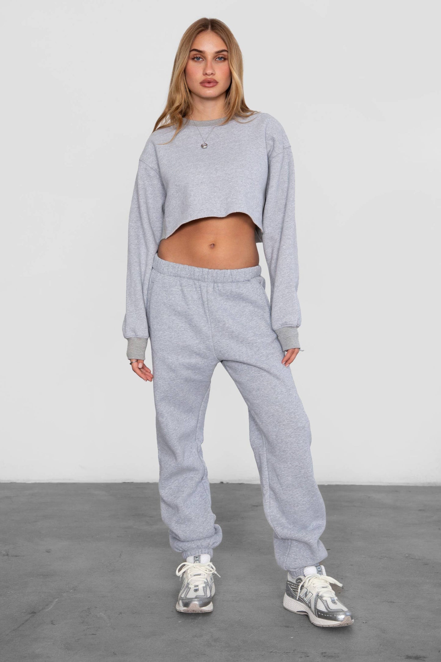 DOVE  Plush Fleece Lounge High Waist Sweatpants With Pockets