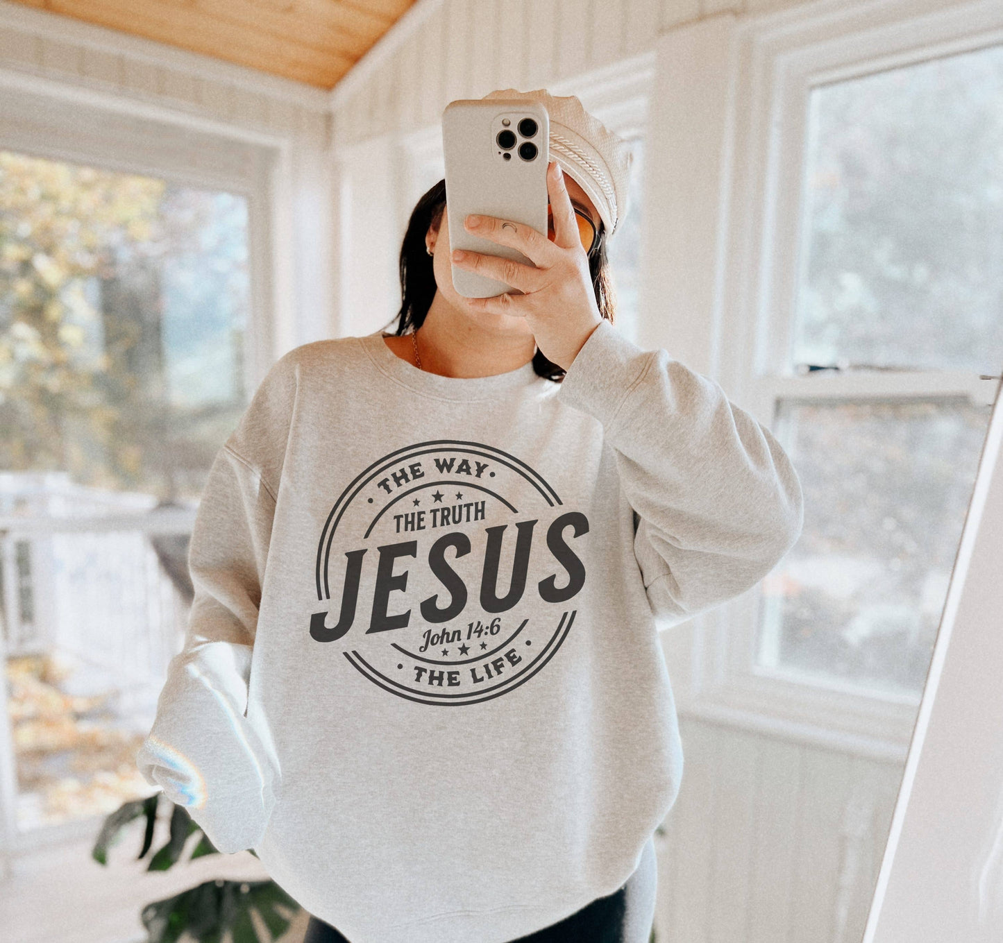 The Way the Truth the Life Crew Neck Sweatshirt