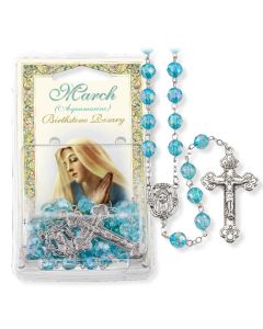 Birthstone Rosary - March