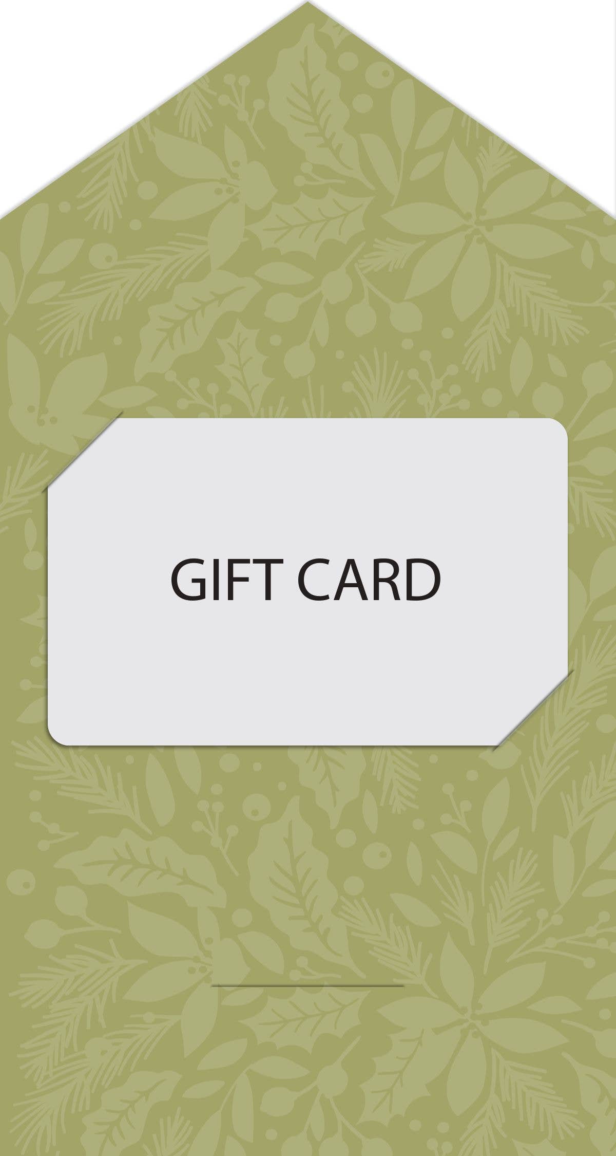 Christmas Floral Gift Card Holder