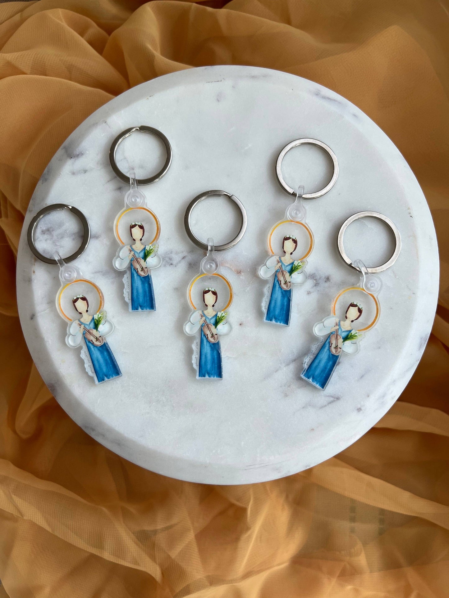 St. Cecilia Keychain