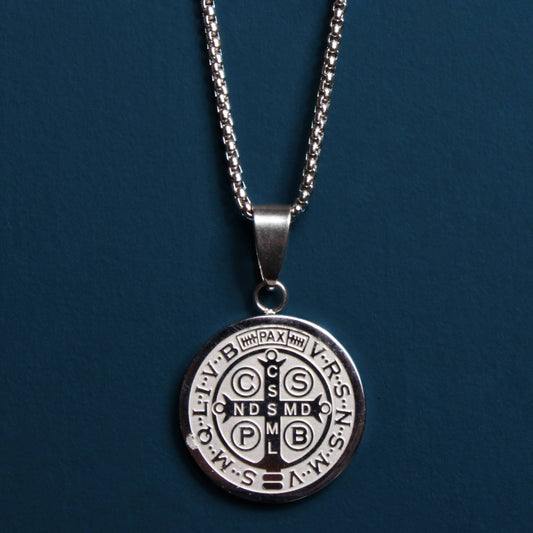 Saint Benedict Medal Necklace (Large)