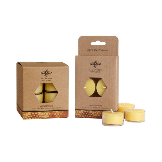 Pure Beeswax Tea Lights 16 Pack