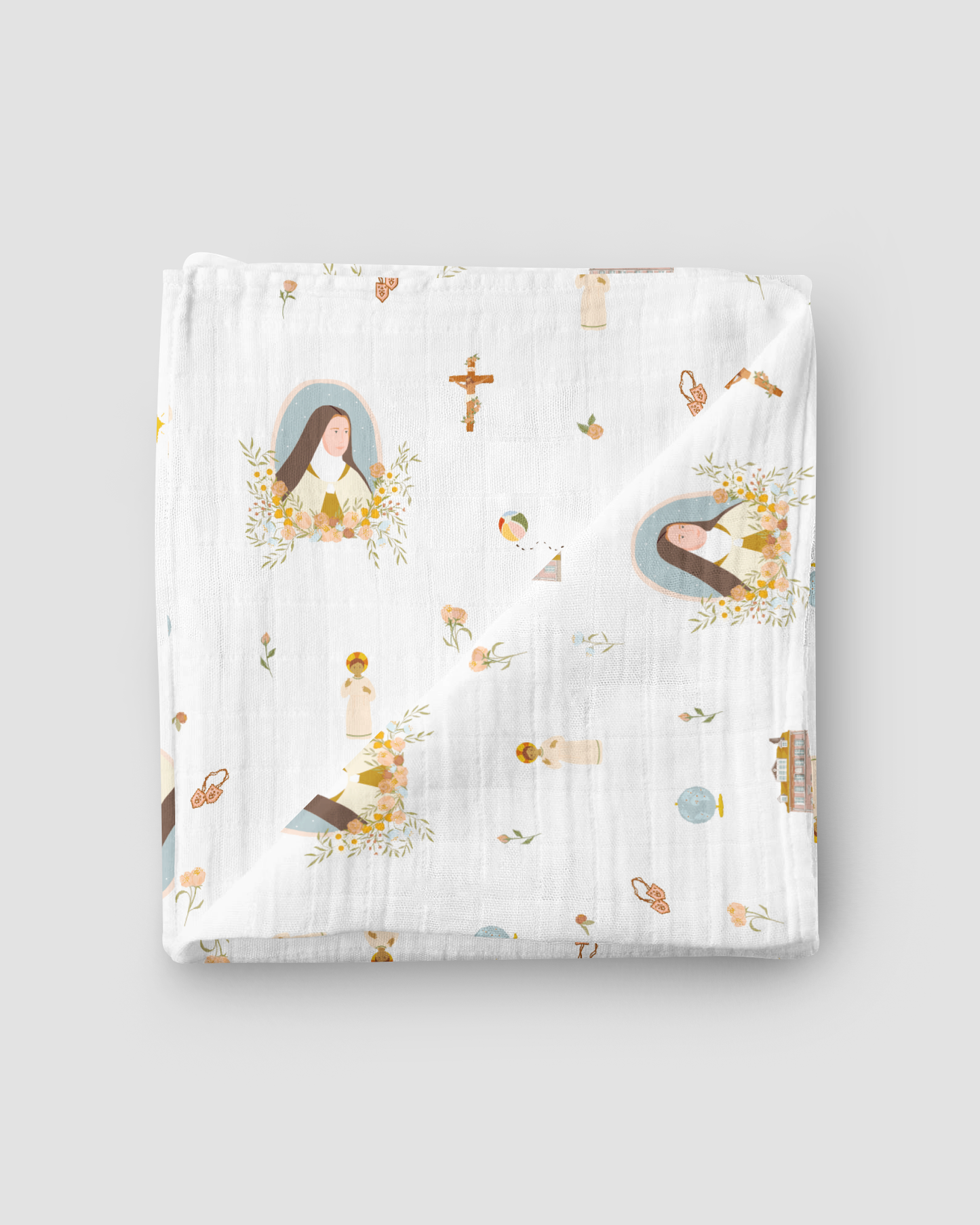 Muslin Swaddle Saint Francis