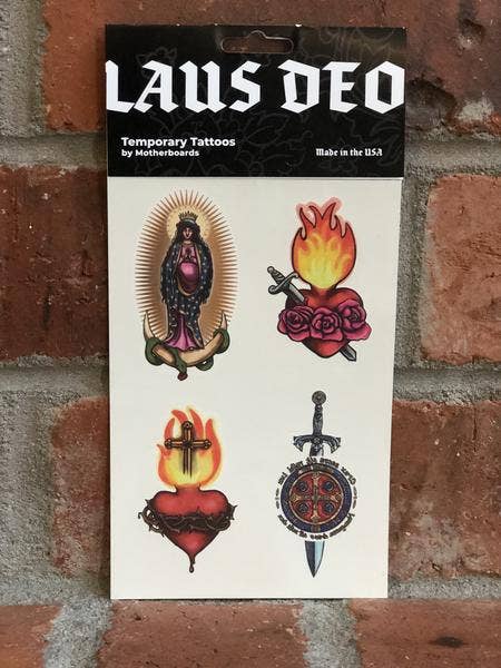 Laus Deo Temporary Tattoo Collection