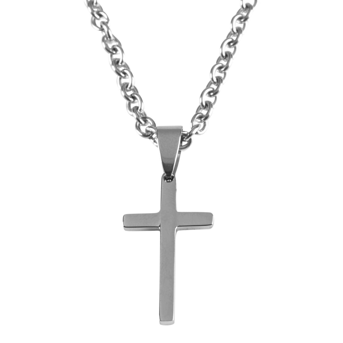 Necklace 18 Chain Thin Box Cross 1st Com