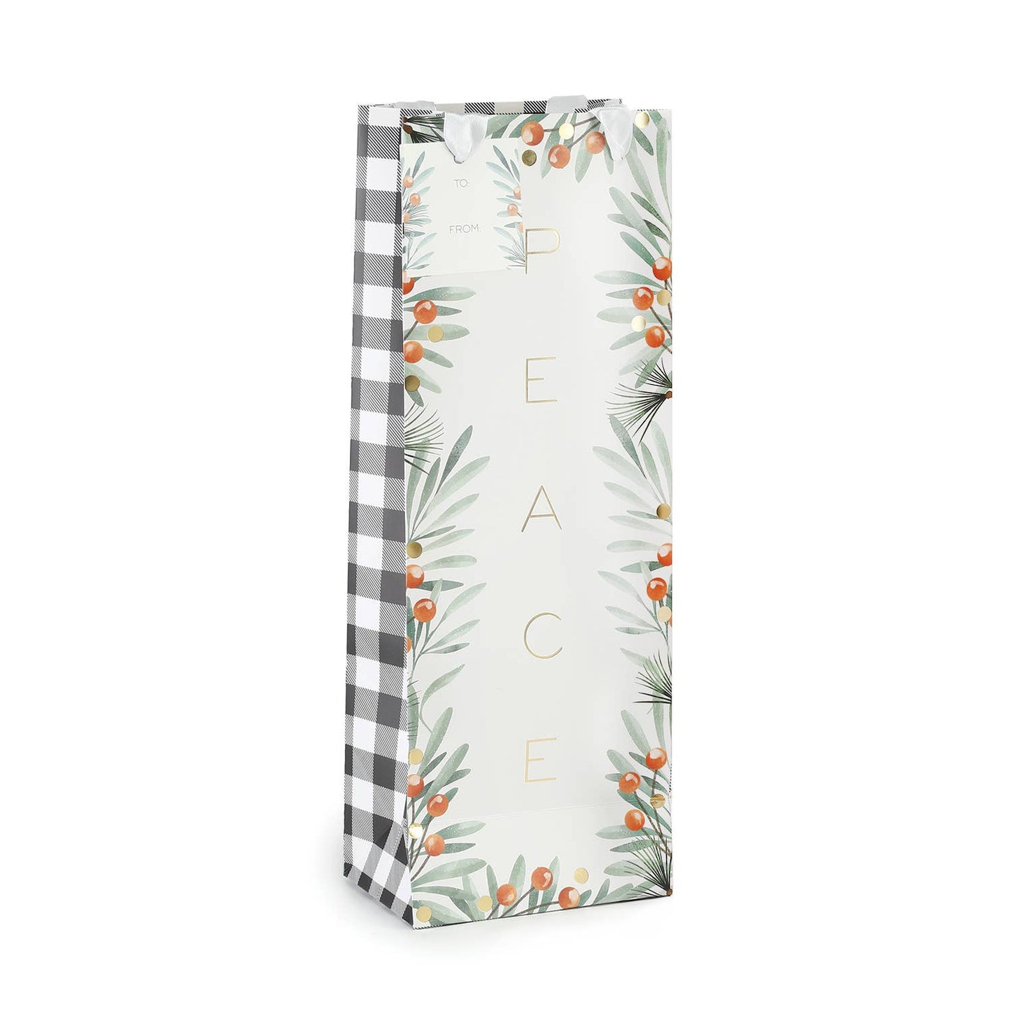 Farmhouse Greenery Wine Bag Set