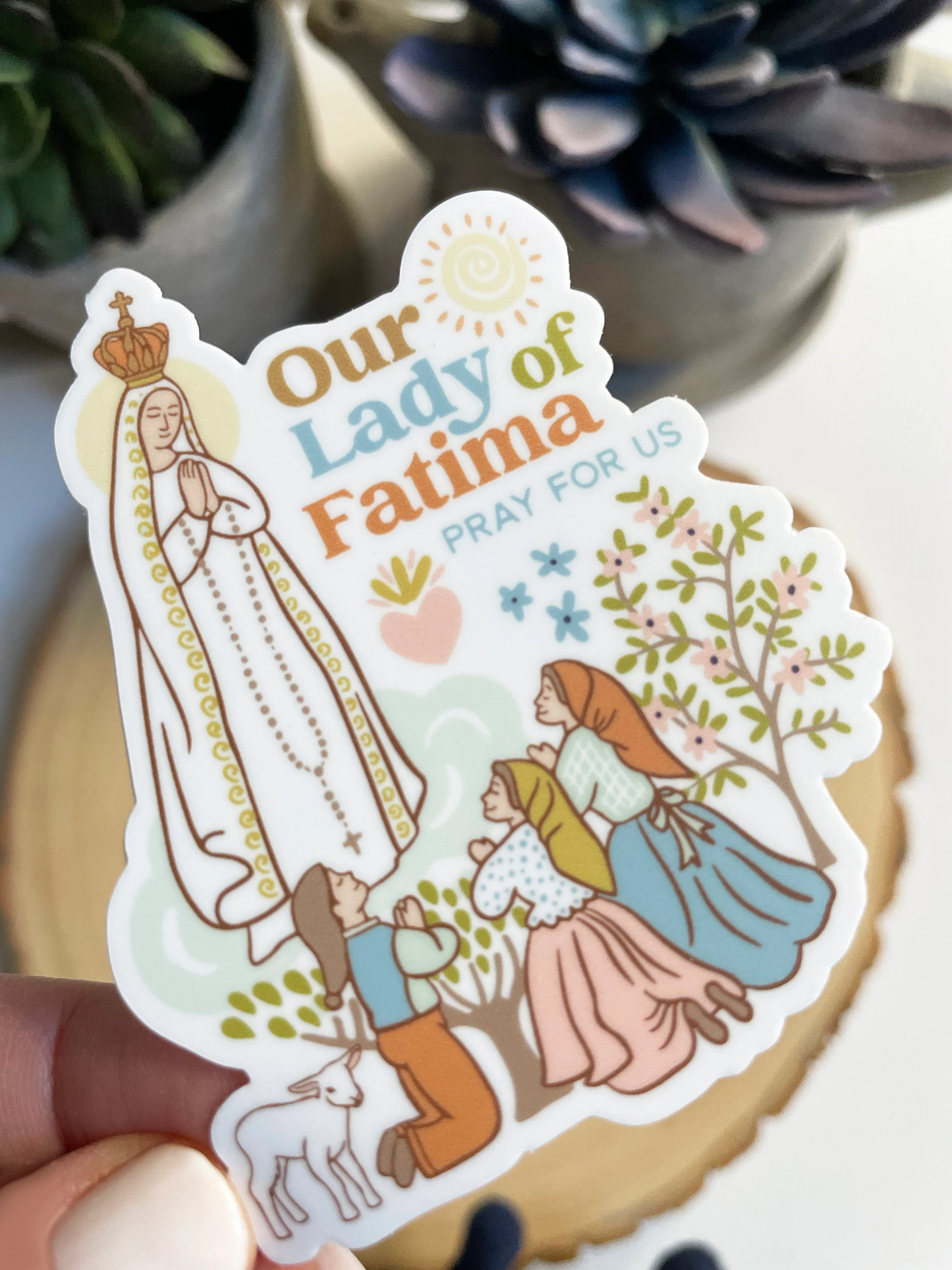 Our Lady of Fatima Sticker I Catholic Gift