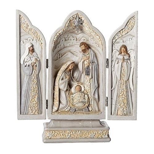 Holy Family 10"H Triptych