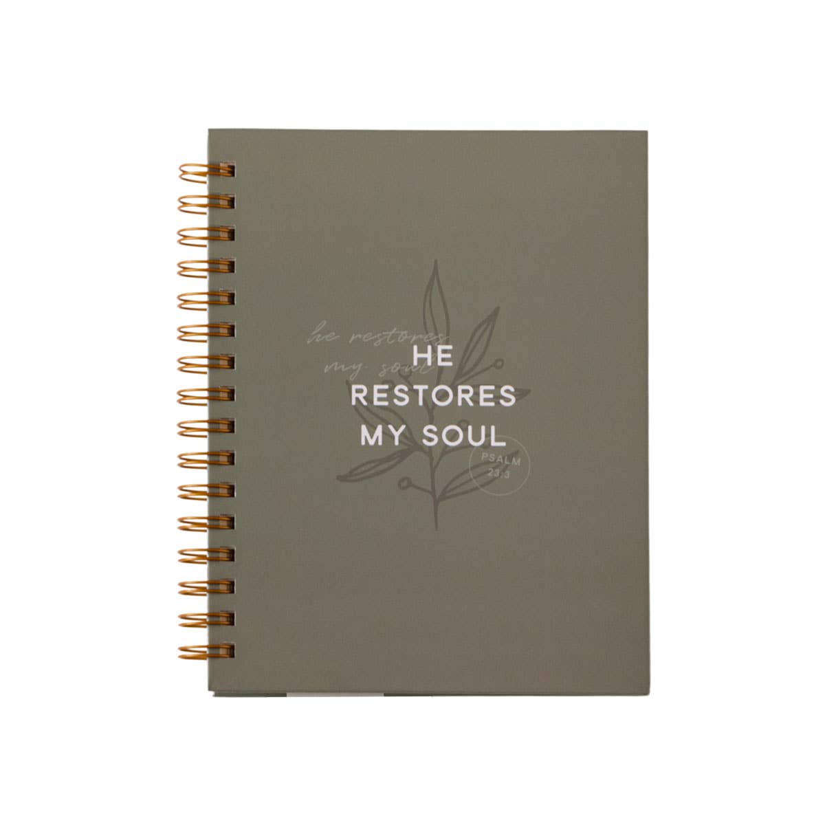 He Restores My Soul Hardcover Journal