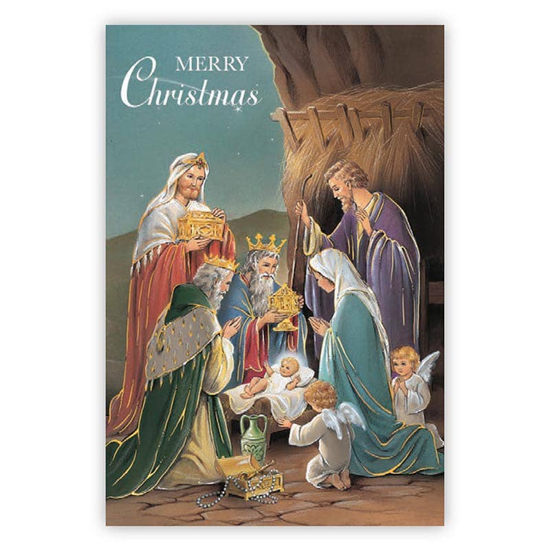 Nativity Bxd Xmas Cards 12asst